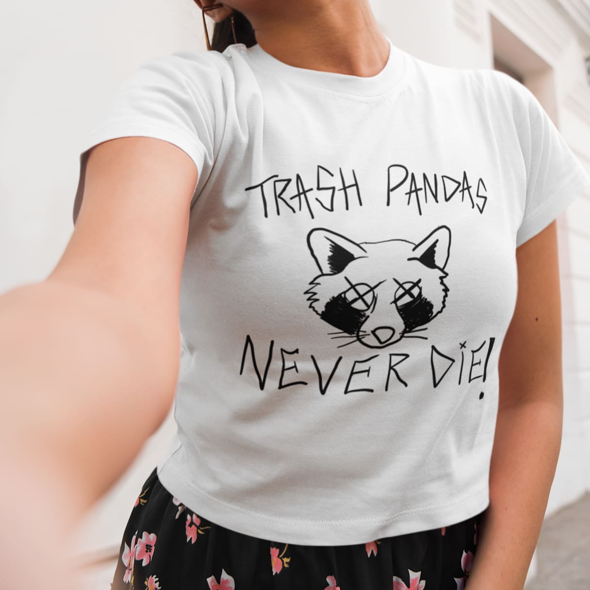 Women’s Trash Pandas Never Die t - shirt - Death