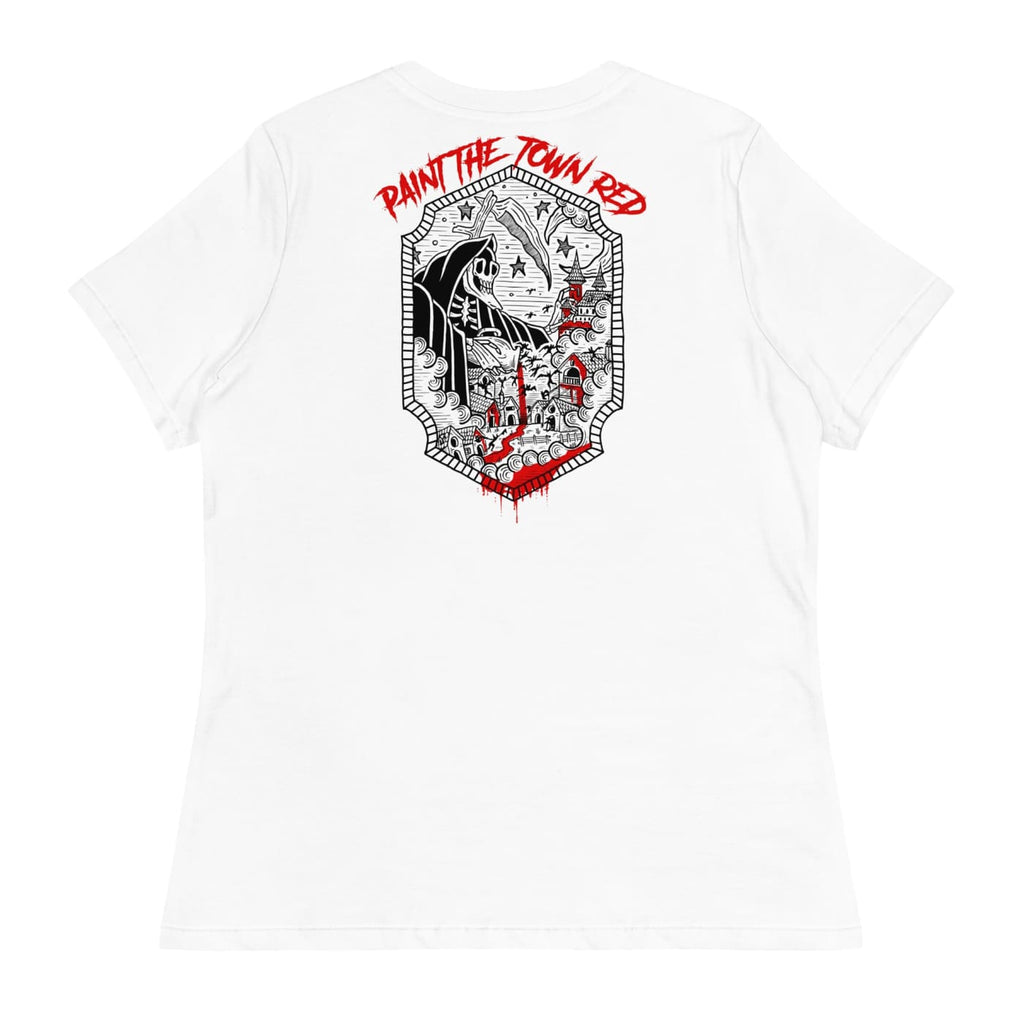 Women’s Paint the Town Red T-Shirt - Death and Friends -