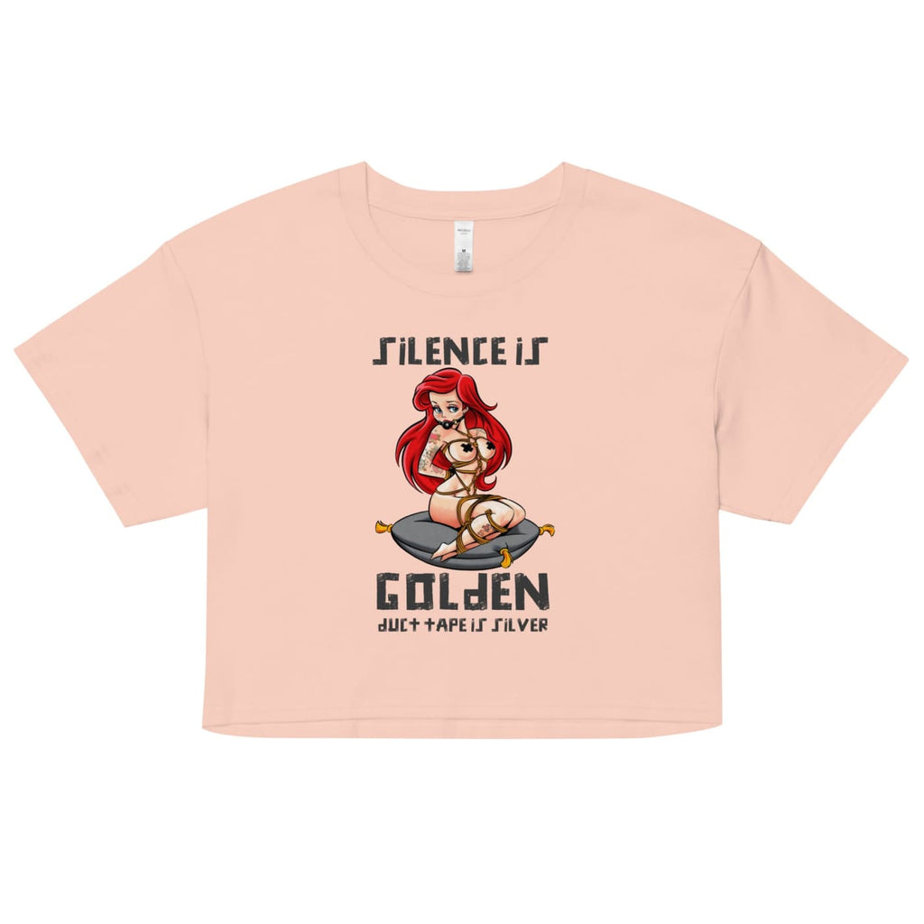 Women’s Silence is Golden (Duct Tape is Silver) Crop Top