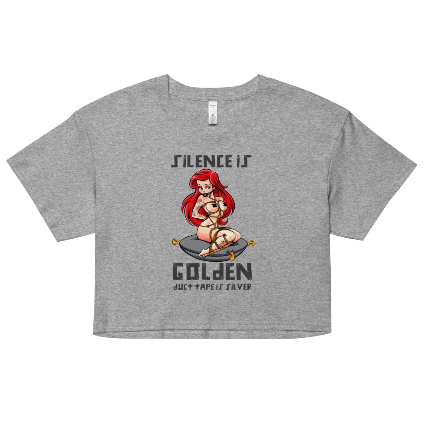 Women’s Silence is Golden (Duct Tape is Silver) Crop Top