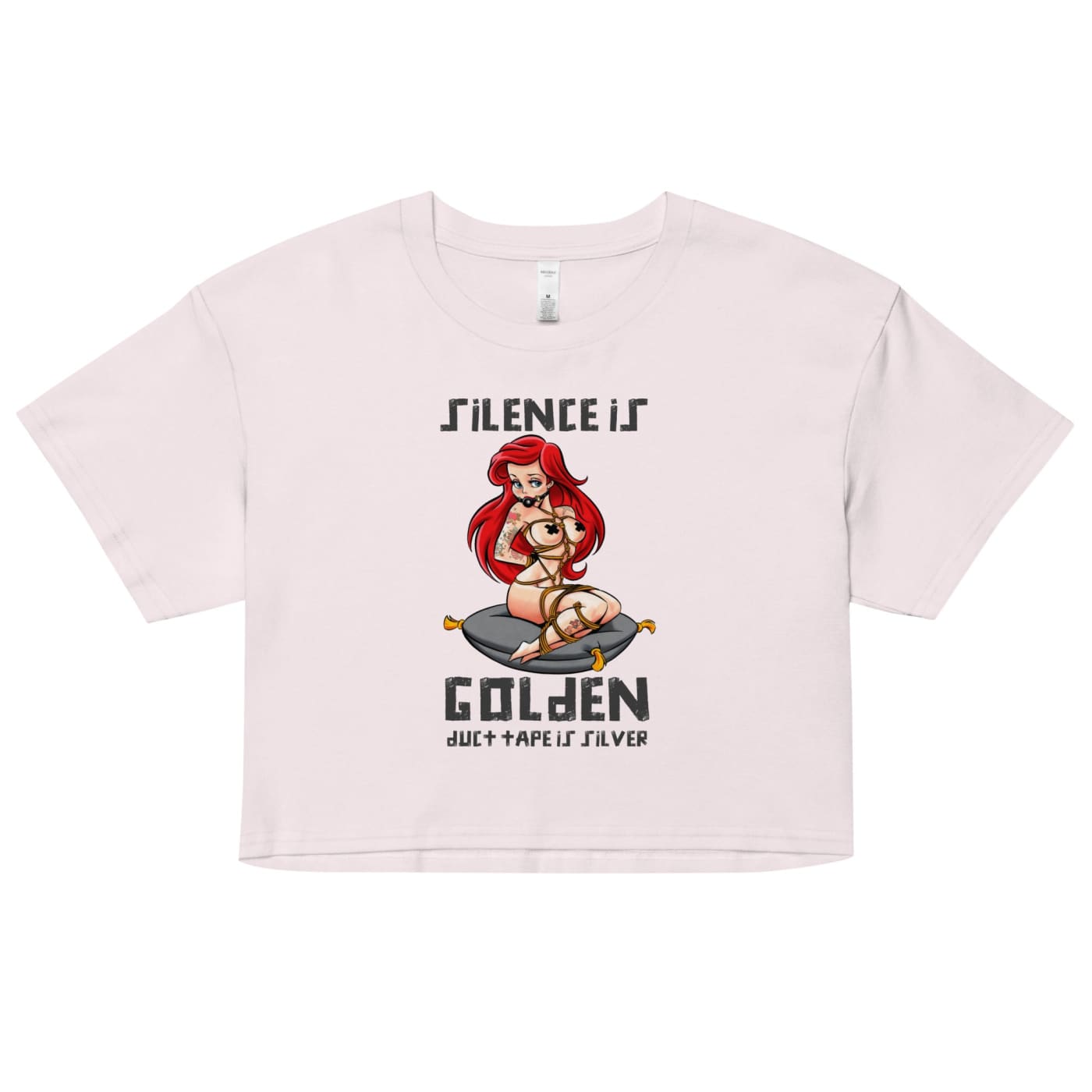 Women’s Silence is Golden (Duct Tape is Silver) Crop Top