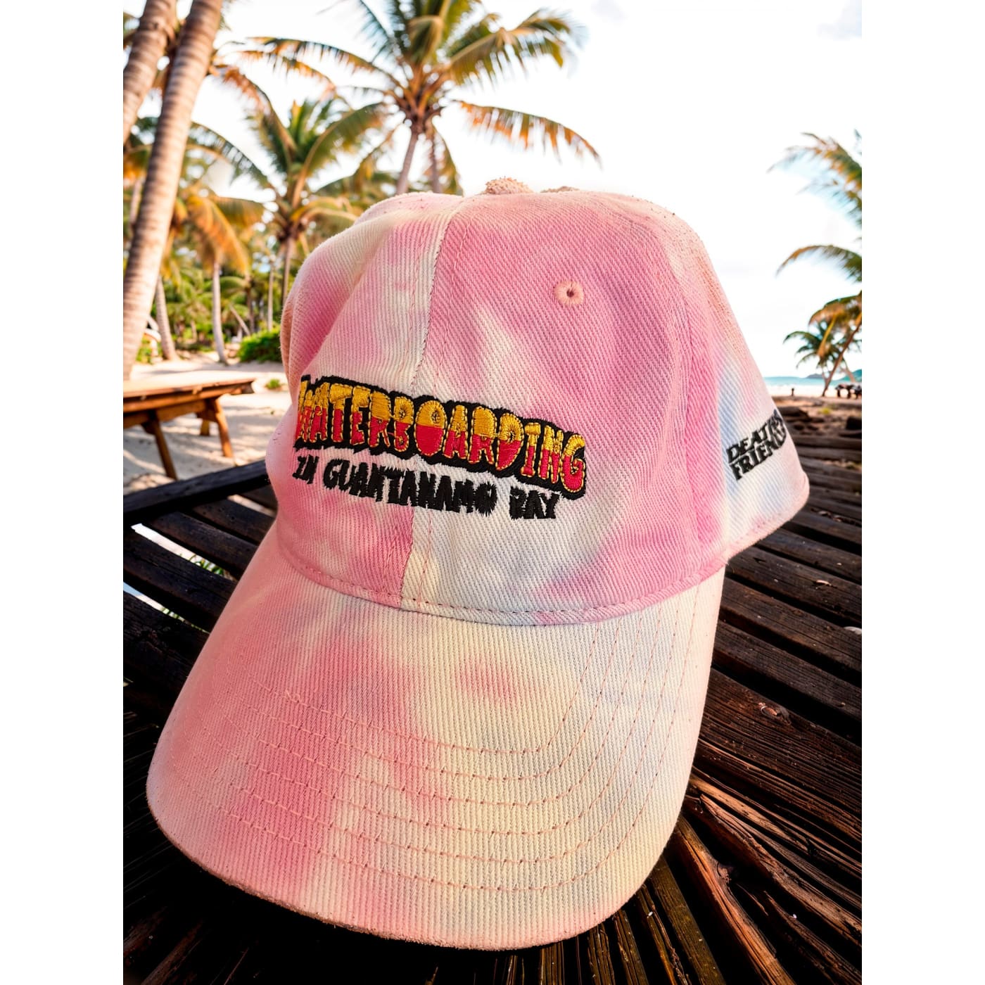 Waterboarding in Guantanamo Bay Tie dye hat - Anti-Torture