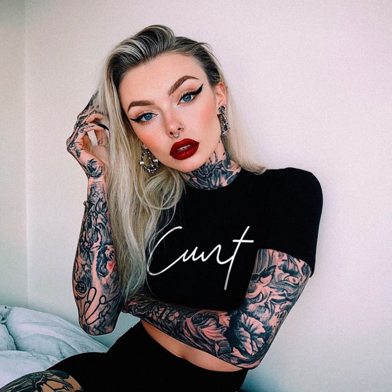 Women’s Cunt crop top - Death and Friends - Rude &