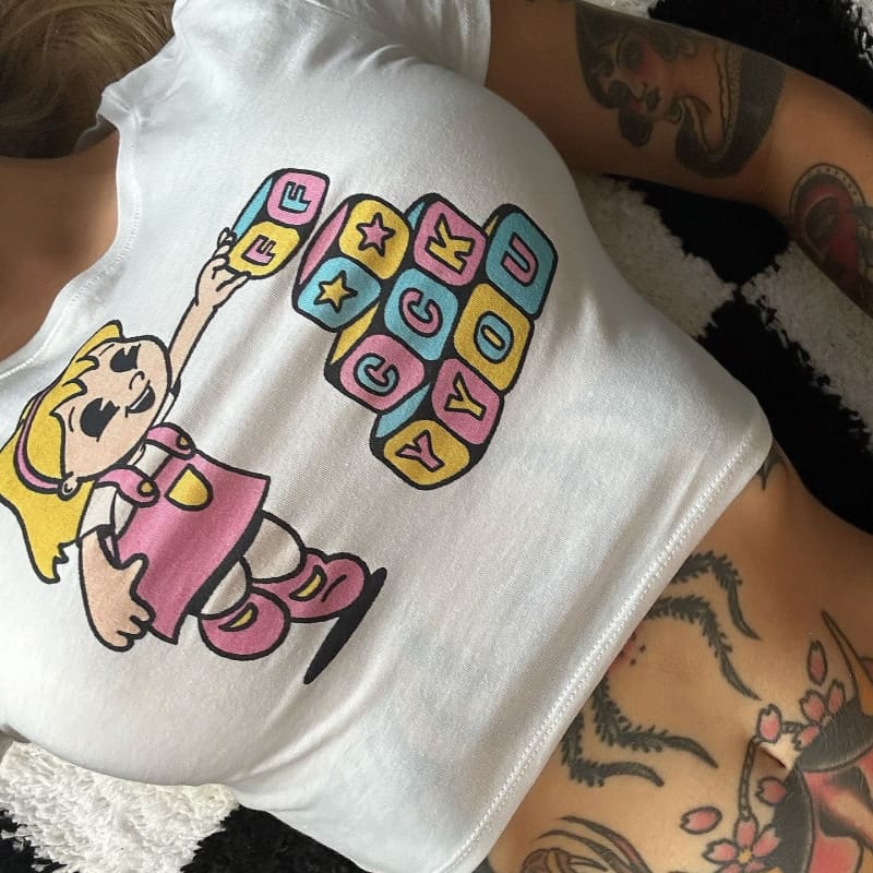 Women’s Fuck You Crop Top - Death and Friends - Adult