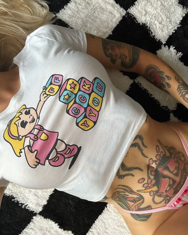 Women’s Fuck You Crop Top - Death and Friends - Adult