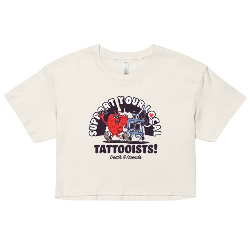 Women’s Support your Local Tattooists Crop Top - Tattoo