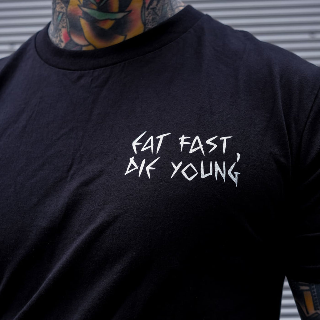Eat Fast Die Young t-shirt - Death and Friends - Death by 