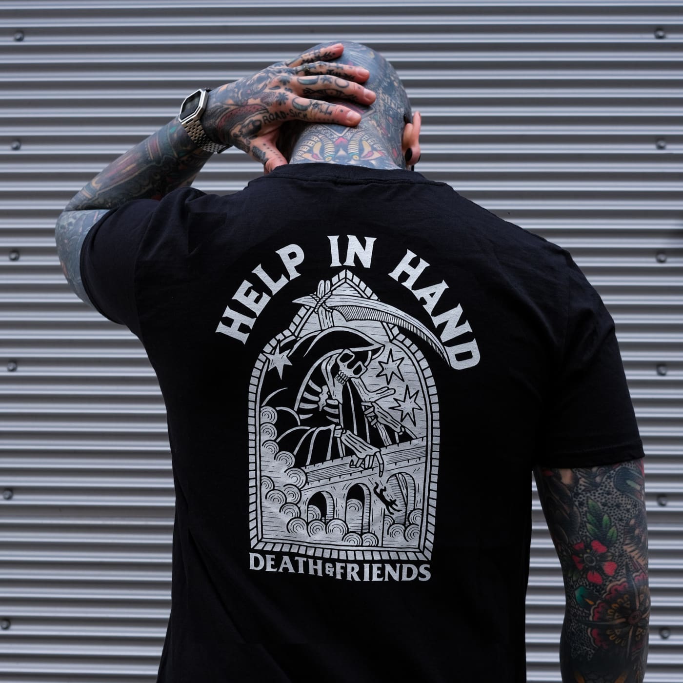 Help in Hand t-shirt - Death Ltd - Streetwear Brand UK Clothing