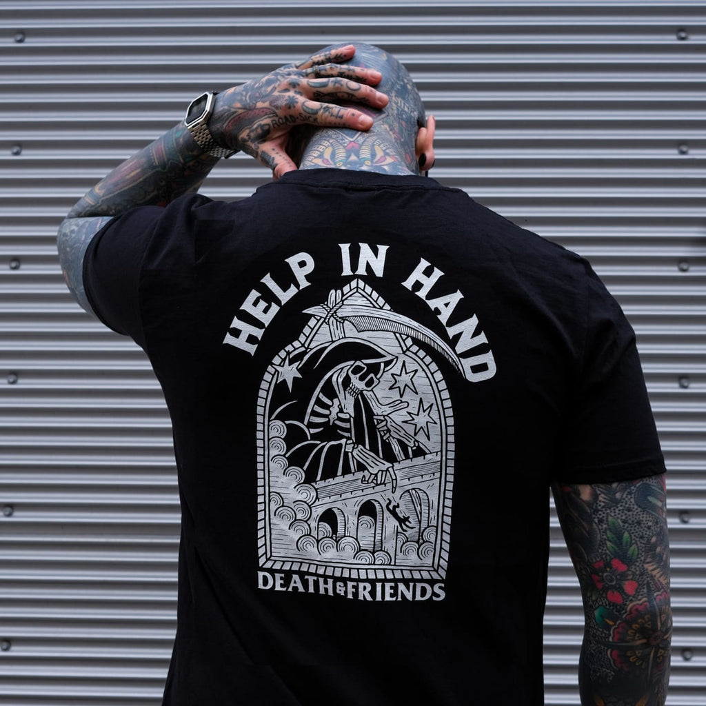Help in Hand t-shirt - UK Punk Clothing - Death&Friends - 