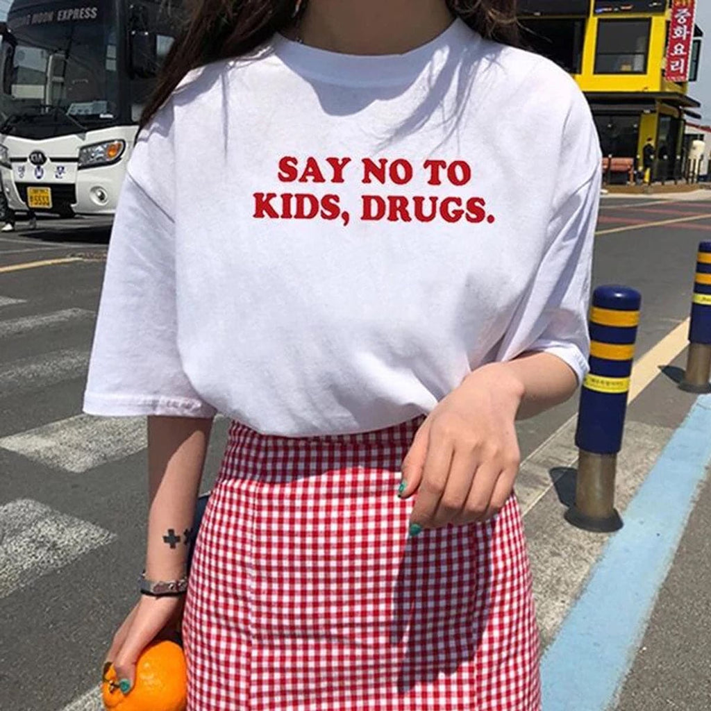 Say No to Kids Drugs T-Shirt - Death and Friends - 