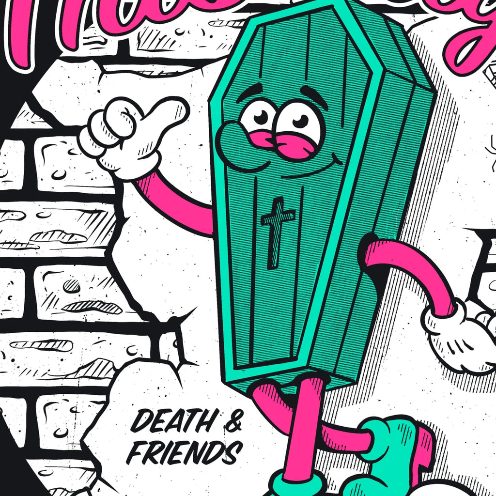 This Guys Dead Inside - Death and Friends - Coffin Mascot -