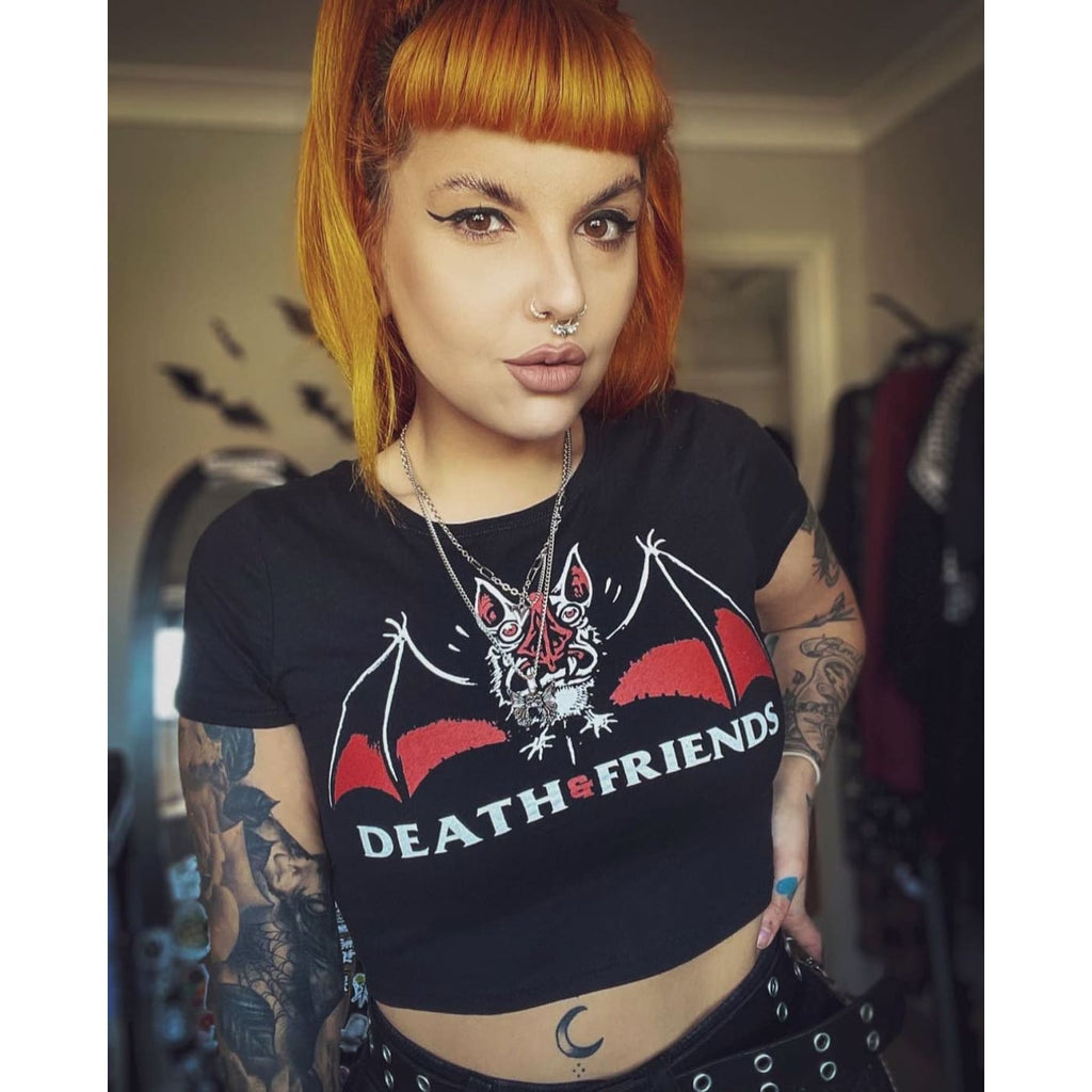 Women’s Bat Crop Top - Death and Friends - Streetwear Brand 