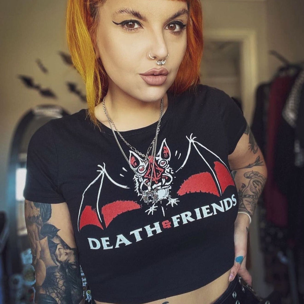 Women’s Bat Crop Top - Death and Friends - Streetwear Brand 