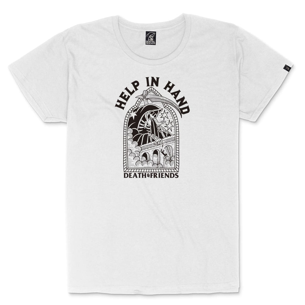 Women’s Help in Hand t-shirt - Death & Friends Punk Clothing