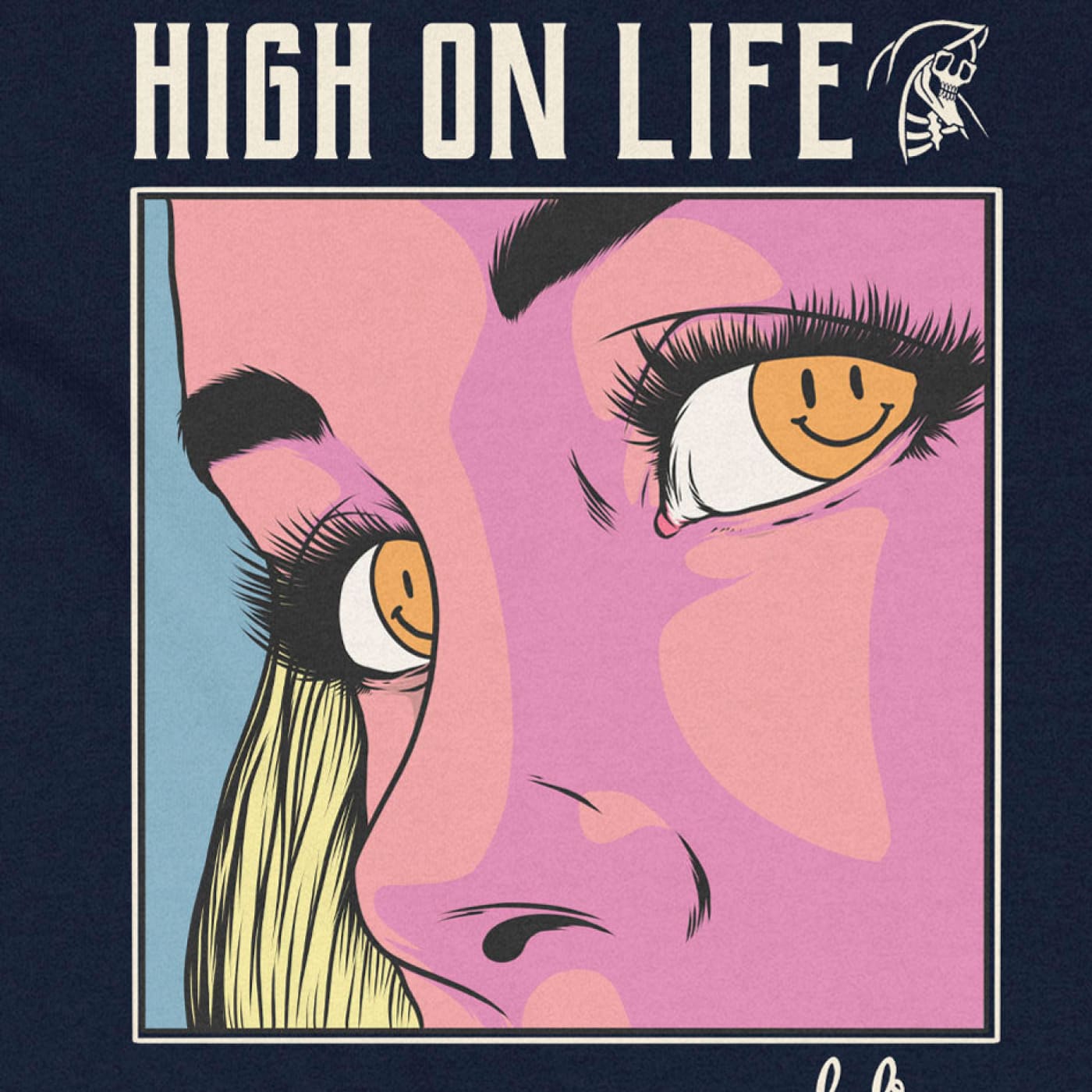 Women’s High on Life... and drugs T-Shirt - Acid Smiley Face